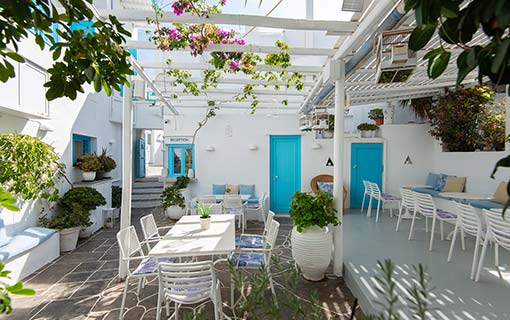 Petit déjeuner à l'hôtel Anthousa à Sifnos